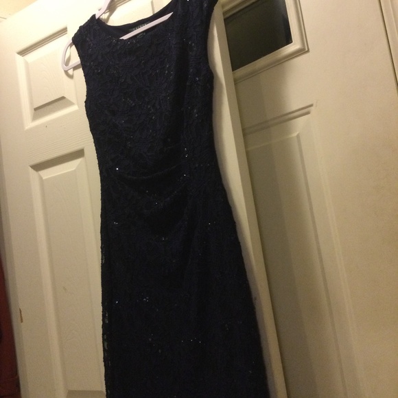 Ralph Lauren black sequins and lace cocktail dress - Picture 12 of 12
